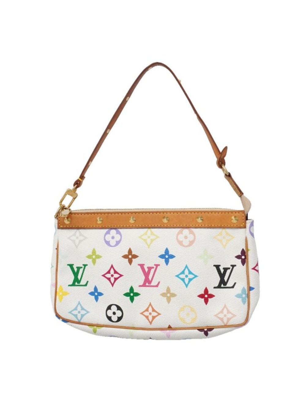 Louis Vuitton Pouch Monogram Multicolor Pochette Accessoires Blanc